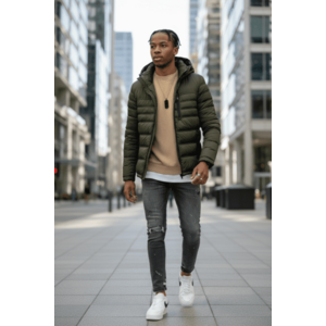 Geaca barbati kaki 5208 53-1 imagine