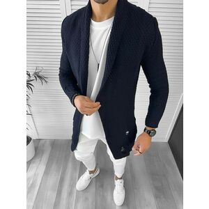 Cardigan barbati bleumarin slim fit ZR T3557 P18-4.3 imagine