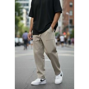 Pantaloni barbati casual bej 6620 P18-5.2 imagine