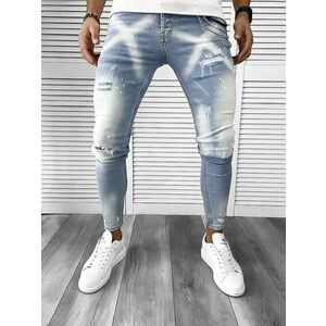 Blugi barbati conici albastri 253 D3-1.4 imagine