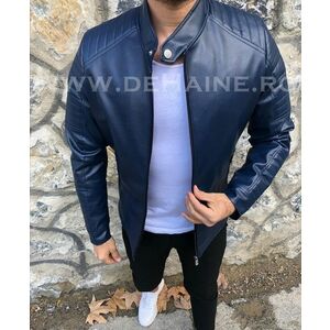 Geaca barbati bleumarin piele ecologica B2828 Q1-3 imagine