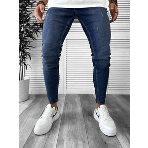 Blugi barbati conici albastri DEF600 D3-1.4 imagine