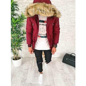 Geaca barbati groasa imblanita grena CU MIC DEFECT DEF9576 Q1-4 imagine