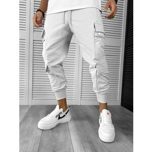 Pantaloni de trening cargo gri conici y302 O6-4.2 imagine