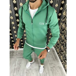 Hanorac barbati VERDE slim fit 12181 D3-1.3 imagine