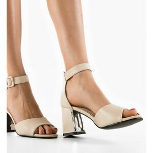 Sandale dama Beta Bej imagine