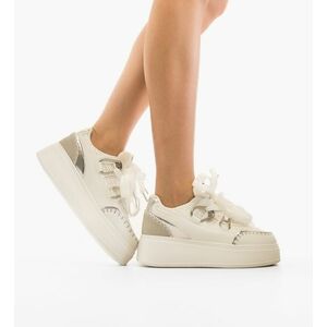 Sneakers dama Verana Argintii imagine