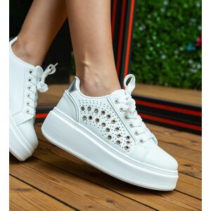 Sneakers dama Ania Argintii imagine