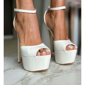 Sandale dama albe imagine