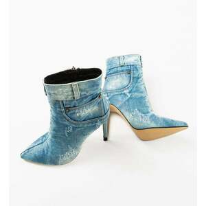 Botine dama Byron Albastre imagine