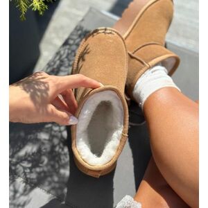 Cizme tip Ug Dayana Camel imagine