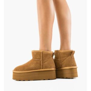 Cizme tip Ug Keston Camel imagine