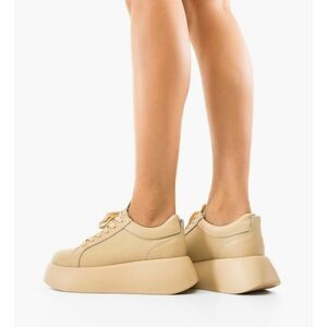 Sneakers dama Silona Bej imagine