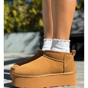 Cizme tip Ug Zayne Camel imagine