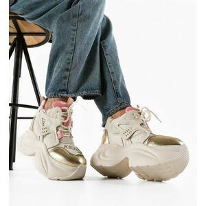 Sneakers dama Stacee Bej imagine