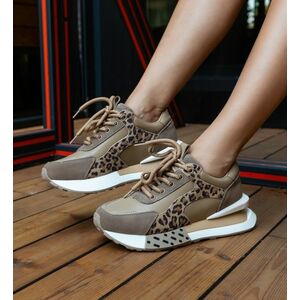 Sneakers dama Klery Khaki imagine