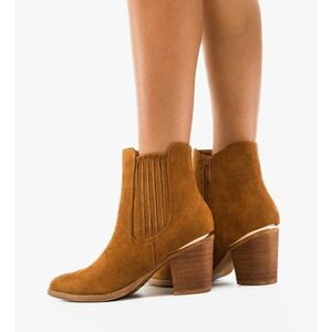 Botine dama Delgado Camel imagine