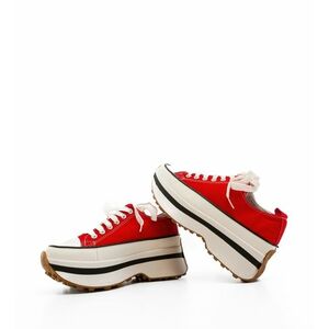 Sneakers dama Marble Rosii imagine