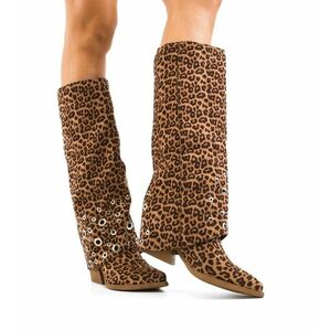 Cizme dama Leop Print imagine