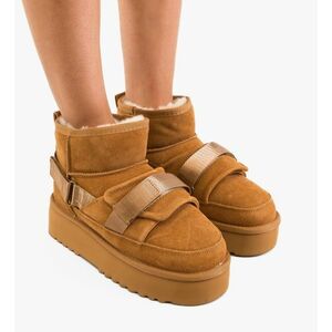 Cizme tip Ug Kaiana Camel imagine