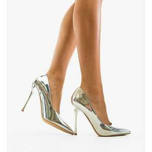 Pantofi stiletto Helar Argintii imagine