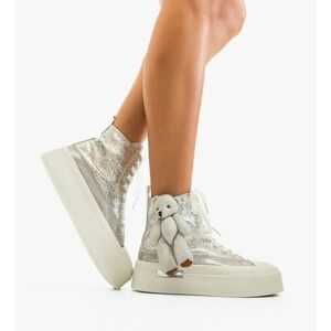 Sneakers dama Serena Argintii imagine