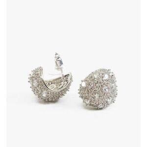 Cercei Zatte Argintii imagine