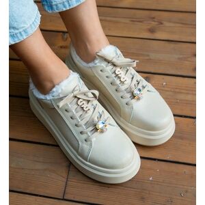 Sneakers dama Neraro Bej imagine