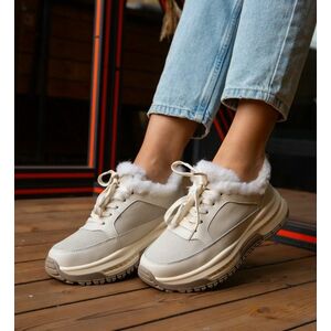Sneakers dama Jahe Bej imagine