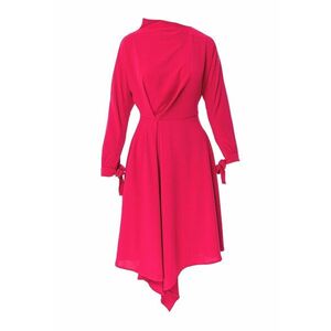 Rochie asimetrica cu prindere la mansete imagine