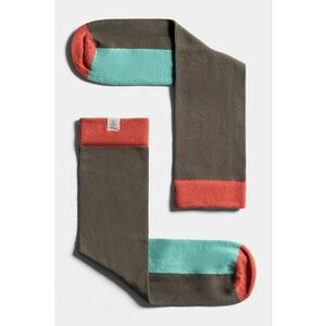 Sosete lungi unisex cu model colorblock imagine