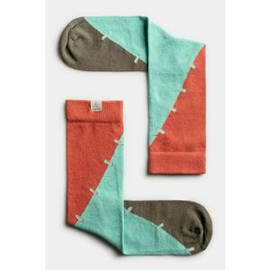 Sosete unisex din amestec de bumbac cu model colorblock imagine