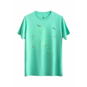 Tricou unisex cu imprimeu cu barcute imagine