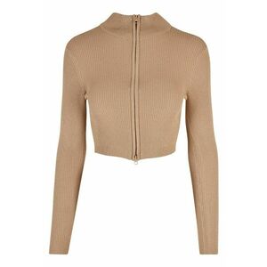 Cardigan crop cu fermoar imagine