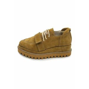 Pantofi wedge de piele intoarsa cu varf ascutit imagine