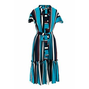 Rochie midi stratificata cu funda din panglici imagine