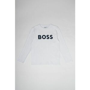 Bluza cu decolteu la baza gatului si imprimeu logo contrastant imagine