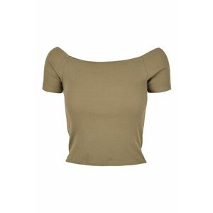 Tricou urban cu umerii goi pentru Femei Alb - S imagine