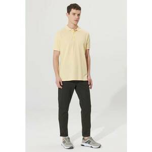 Tricou polo slim fit de bumbac imagine