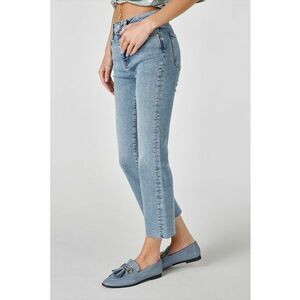 Blugi crop cu talie medie imagine