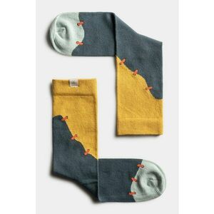 Sosete unisex lungi cu model colorblock imagine