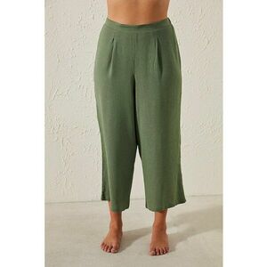 Pantaloni crop cu talie inalta pentru plaja imagine