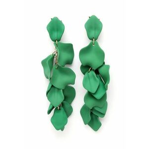 Cercei in forma de petala placati cu aur de 18K imagine