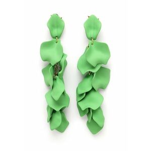 Cercei in forma de petala placati cu aur de 18K imagine