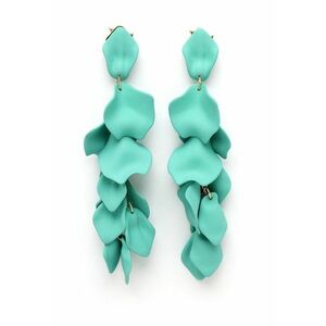 Cercei in forma de petala placati cu aur de 18K imagine