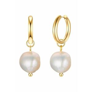 Cercei placati cu aur de 14K - cu perle de cultura imagine