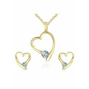 Set de colier si cercei cu cristale europene imagine