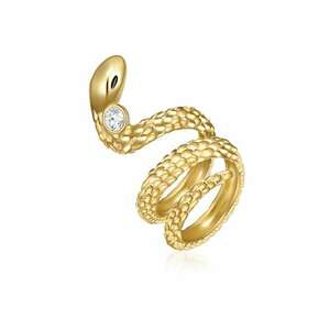 Inel placat cu aur de 14K - cu model sarpe imagine