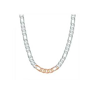 Colier-lant in doua nuante placat cu aur de 14K imagine