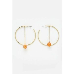 Cercei rotunzi cu margele imagine